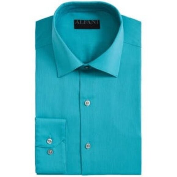 Alfatech by Alfani Mens Regular Fit Dress Shirts, Size Large - Picture 1 of 2